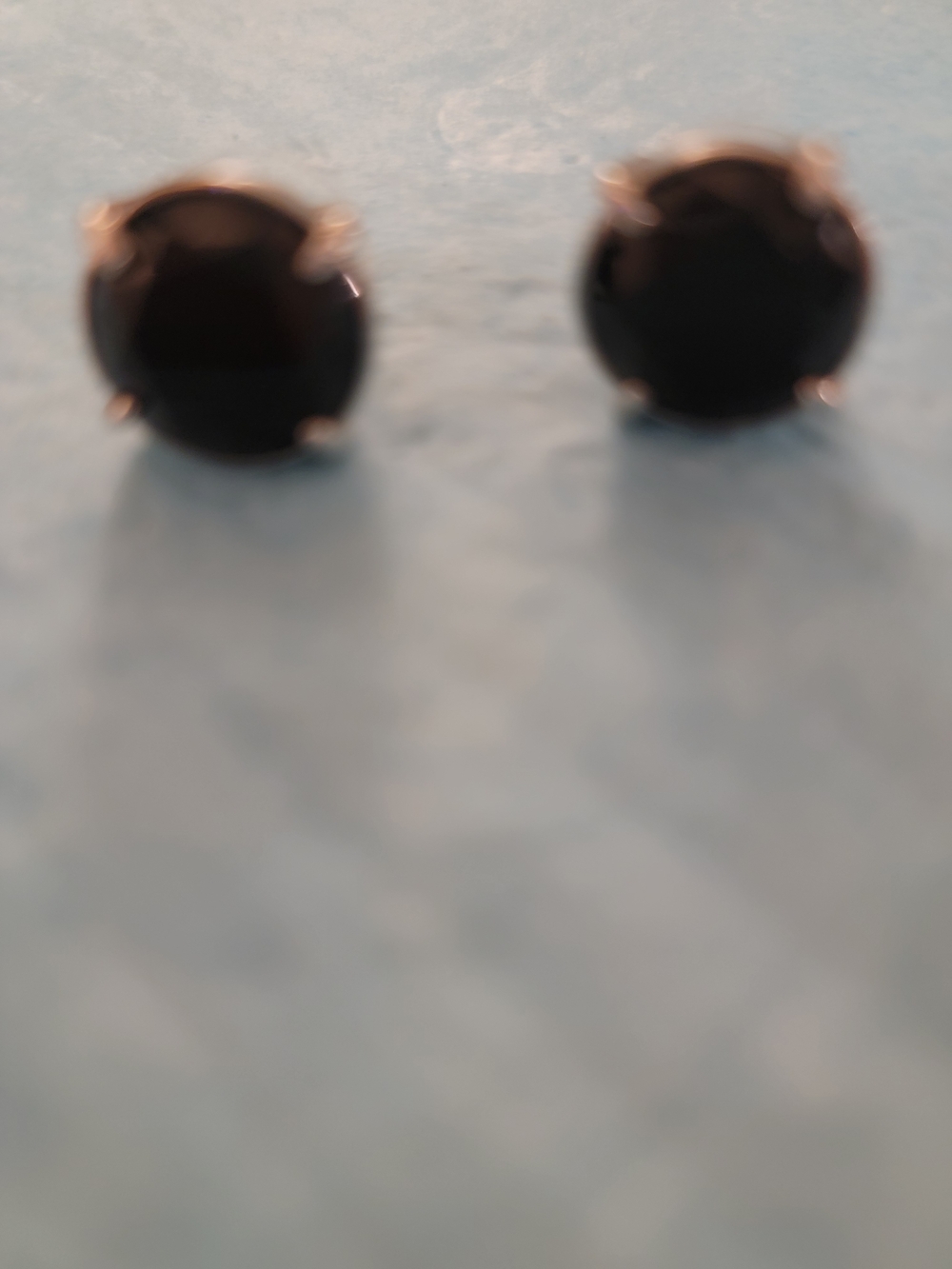 Classic Purple Stone Stud Earrings - Unbranded